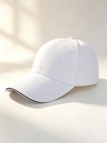 1pc Unisex Solid Color Baseball Cap, Casual Versatile Breathable Sun Protection, Suitable For Daily Wear, Fashionable And Versatile, Can Be Used As Vacation Sun Hat/Holiday Gift - Solid Color Baseball Cap - View 4