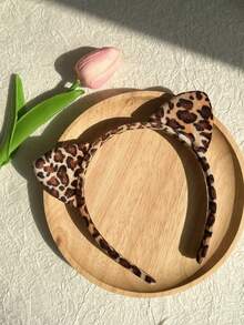 1pc Cute Cat Ear Headband, Party Hair Hoop, Bathroom Face Washing & Makeup Headband - A - View 3