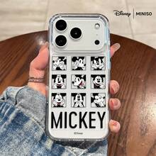 Disney 米奇 Mickey Expressions 格紋復古漫畫手機殼，適用 iPhone 18 Pro/18 Pro Max/17/17 Pro/17 Pro Max/17 Air/16/15/14/13/12/11/X 系列，iPhone 18 Pro Max 手機殼、iPhone 18 Pro 手機殼、iPhone 17 手機殼，聖誕襪小禮物，送女友 - 無色 - 查看 38