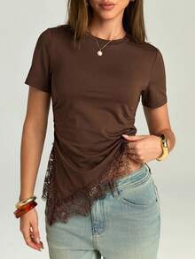 Women T-Shirts - Khaki - View 7