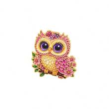 Kawaii Owl With Flowers Enamel Pins , Multicolor Cartoon Bird Brooch, Cute Lapel Pin For Backpack Jacket Hat, Lovely Animal For Man Women Friends - Multicolor - View 19