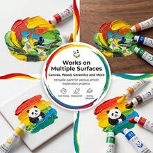 12/18/24 Color 5ml Acrylic Painting Paints + Palette, Suitable For Glass And Paper Painting Paints Set Of Tools - Acrylic Paint - View 9