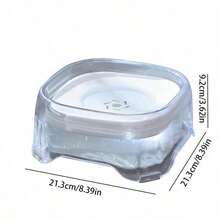 Pet Floating Bowl, Non-Sticking Design, Transparent Floating Water Dispenser, Suitable For Cats And Dogs, Anti-Splash Pet Water Bowl, Suitable For Bichon Frise, Small And Medium Pets. Cat. Cat Gift - 2000ml - View 2