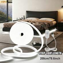 LQHZMYY Motion Sensor LED Neon Light Strip, Adjustable Light Duration, Motion Activated, 5V USB Interface, Constant On/Night Mode/Day Mode, Suitable For Floating Bed, Hallway, Sofa, Under Cabinet, Soft Neon LED Light Strip - Motion Sensor Neon Light - View 14