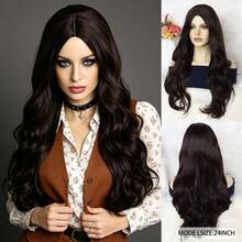 Multicolor Long Curly Wavy Synthetic Wigs For Women - Heat Resistant Cosplay Party Daily Hairpieces For Halloween Dress‑Up - Multicolor - View 14