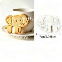 Hanging Cup Elephant Rabbit Sheep Biscuit Mold Animal Cookie Cutter Cookies Fondant Mold Coffee Cup Cake Decorating Baking Mold - White - View 14