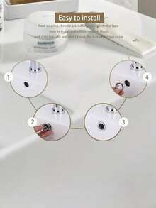 5/1pc Sink Overflow Decorative Cover Cap, Bathroom Basin Faucet Sink 6-Inch Ring Insert Replacement Hole Cover, Wash Basin Overflow Ring, Bathtub Faucet Accessories, Floor Drain, Bathtub Accessories, Sink Countertop Overflow Plug - Multicolor - View 7
