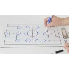 Clip-On Soccer Tactical Board, Double-Sided, Erasable For Notes And Tactical Diagrams - White - View 3