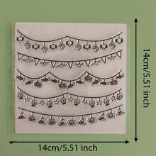 Halloween Spider Web Cat Witch Owl Pumpkin Clear Silicone Stamp,Vintage Gothic Reusable Transparent Seal For Scrapbooking Journal Card Making DIY Craft Decor Stamp - WS-2 - View 23