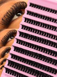 MOOD 02-Sunset-Lashbook Eyelash Book, C-D Curl, Large Capacity, Highest Quality Lowest Price, New DIY False Eyelashes, Fluffy And Soft, 3D Faux Mink Eyelashes, Makeup, Eyelash Extensions, Short Eyelashes, DIY Lightweight Eyelashes - View 13