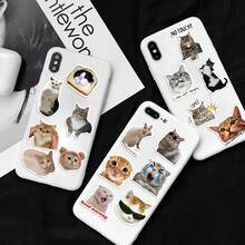 50 buah Stiker Doodle Kucing Lucu, Stiker Dekoratif DIY Kreatif Cocok untuk Gelas, Kulkas, Buku, Koper, Meja, Helm, Skateboard, Kamera, Gitar, Laptop - MultiWarna - View 5