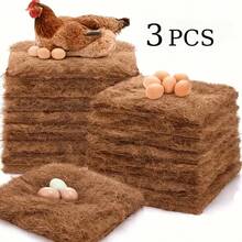 3pcs Bedding - Artificial Grass Mat, Washable And Durable, Suitable For Indoor And Outdoor Use, Perfect For Chickens, Rabbits, Hamsters And Other Pets, Natural Appearance, Easy To Maintain, No Electricity Required, All-Season Use, Fits Most Chicken Coops And Nesting Boxes - A - View 5
