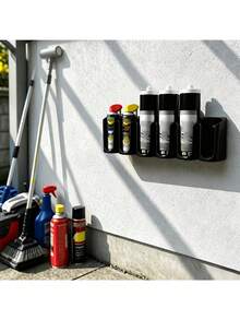 4-Hole Wall-Mounted Gas Canister Storage Rack, Spray Bottle Organizer, RV Door Spray Can Organizer, Caulk Tube Storage Box, Suitable For Garage, Workshop, Store And Home Wall-Mounted Gas Canister Rack - Multicolor - View 6