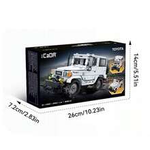 CaDA-Toyota Land Cruiser FJ40 Building Blocks1:24 Educational Toys 374pcs Off-Road Vehicle Model Toys For Boys Suitable For Ages 8 And Up - White - View 10