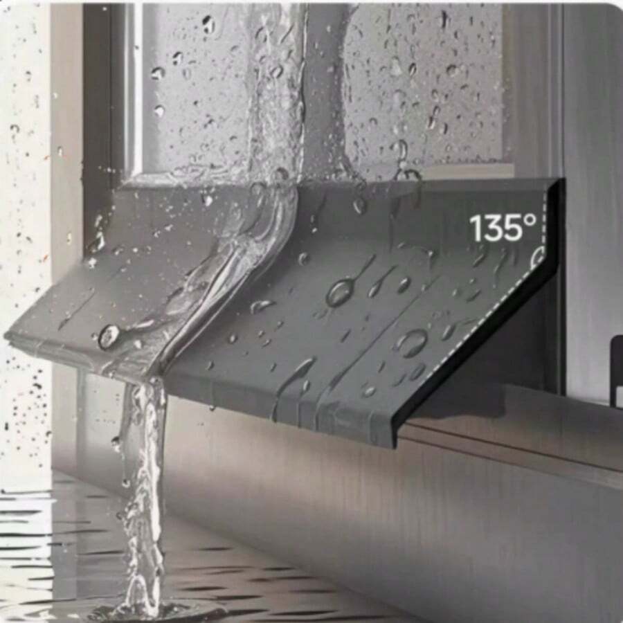 2cm Wide 2m Long Black Waterproof Sealing Strip, Suitable For Home Windows, Sliding Windows Rain Sealing, Balcony Thermal Insulation Wind Sealing And Embedded Sealing Board - A - View 1
