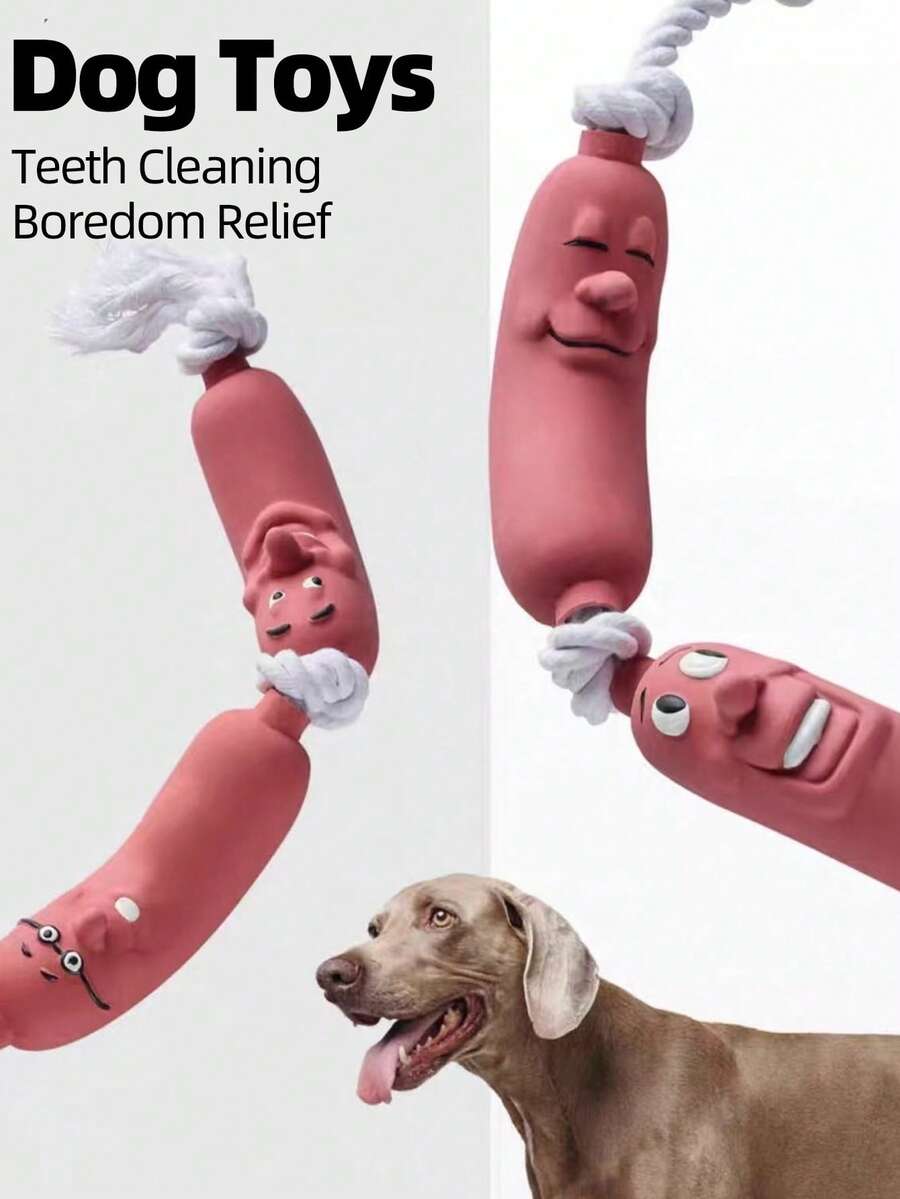 1pc Dog Pet Toy, Dog Puzzle Toy, Training Toy, Chewing Stick, Dog Chew Rope Toy, Latex Material, Boredom Relief Self-Entertainment Gadget, Suitable For Large, Medium And Small Dogs - Multicolor - View 1