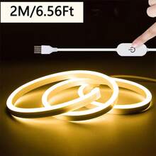 Luz de Neón LED, Tira de Luz LED USB 5V con Controlador Táctil, Luz de Cuerda de Neón Flexible, Adecuada para Decoración Interior y Exterior, Dormitorio, Cocina, Fiesta, Retroiluminación de TV - Luz de neón - Ver 19