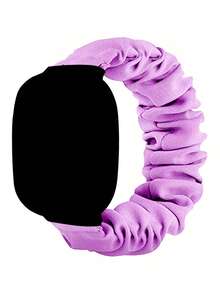 1pc Women's Elastic Scrunchie Watch Band For Versa 3/Versa 4/Sense 2, Soft Stretchy Replacement Strap, Printed Scrunchie Band, Suitable For Spring, Summer, Autumn, Winter, Fashionable And Easy To Wear, Perfect For Work, Date, Party, Sports - Mouldless - View 25