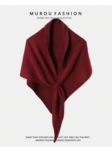 1pc Autumn/Winter Solid Color Acrylic Short Shawl, Casual Elegant Party Wear, Comfortable Evening Dress Accessory - Multicolor - View 4