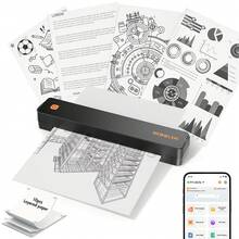 RONGTA F11B Pocket-Sized Inkless Printer for Home, Office, and School Use - No Ink Cartridges Needed, Supports Both A4 and 8.5x11 Inch Letter Size Thermal Paper, Wirelessly Connects to Phone, Laptop, or Pad for Easy Printing, Including 10 PCS Thermal Paper - Schwarz - Übersicht 10