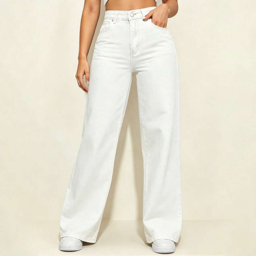 Women Jeans - White - View 1