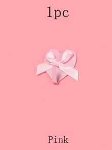 10/1pc Detachable Heart-Shaped Self-Adhesive Wall Hook With Bowknot, Suitable For Dormitory Bedroom, Used For Hanging Keys, Clothes, Towels - Multicolor - View 14