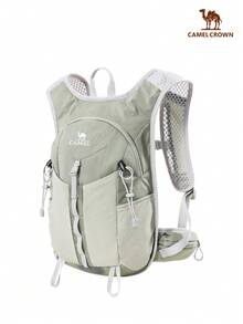 CAMEL CROWN Outdoor Fashion Backpack: Lightweight And Stylish Hiking Backpack, Suitable For Outdoor Hiking - Gray Bean Green - View 2