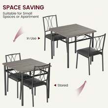Dining Table & Chair Sets - Grey - View 4