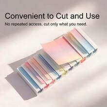 2pcs Gradient Transfer Nail Foil Storage Box, Striped Floral Nail Stickers Nail Decals Nail Box - Multicolor - View 4