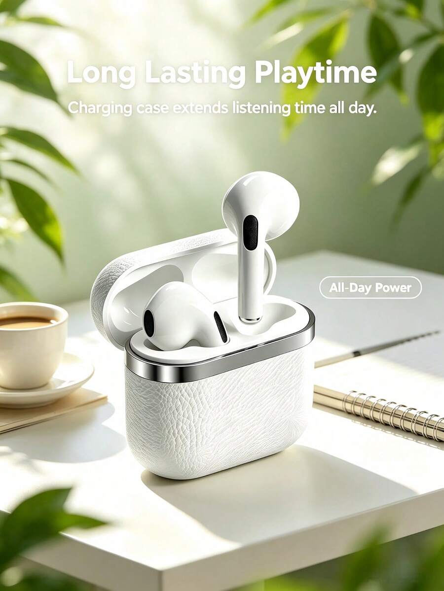 SZLWSM Bluetooth 5.3 Wireless Earbuds, True Wireless Earphones, High-Fidelity Sound, Built-In Microphone, Stable Signal, Sweat-Proof, Durable, Lightweight, In-Ear Design, Suitable For Sports, Music, Calls, Compatible With Apple And Android - View 1