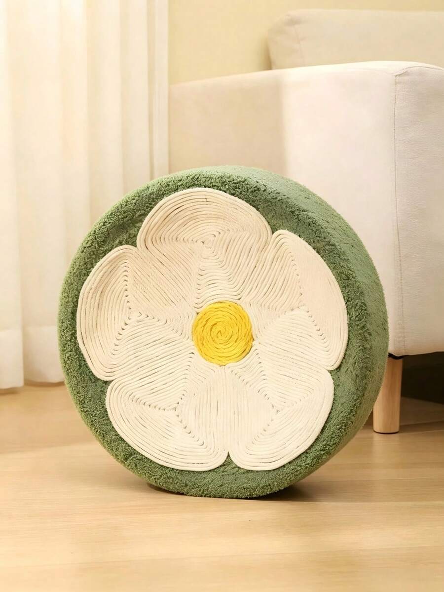 耐用劍麻貓抓墊碗墊,圓形巢穴設計,適合室內貓,互動寵物用品,滿足抓撓本能並保護家具 - 彩色 - 查看 1