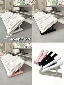 Universal Ergonomic Keyboard Stand With Anti-Slip Feature, Suitable For Office And Gaming Scenarios. Adjustable Height To Provide Comfortable Typing Experience For Users, Available In Multiple Colors - Keyboard Stand - View 3