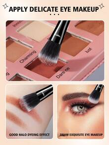 21Pcs Professional Makeup Tool Set, Includes 19Pcs Premium Synthetic Makeup Brushes For Powder,Foundation,Contour,Eyeshadow & Detail Eye Makeup, 3Pcs Soft Makeup Sponges, Multipurpose Cosmetic Applicator Kit For Liquid, Powder & Party Face Makeup - Multicolor - View 6