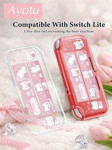 Ayotu Pink Cartoon Cat Game Console Pattern Protective Case, Compatible With Switch, Compatible With New Switch 2 (2025)/Switch NS/Switch OLED, Can Be Installed On Dock Without Removing Protective Case, Universal Game Controller Protective Cover, Switch Game Accessories, Anti-Drop, Anti-Slip, Anti-Scratch, Fashionable And Beautiful, Suitable For Autumn/Christmas/Back To School/Winter/Easter/Birthday Gifts And Other Occasions - View 10
