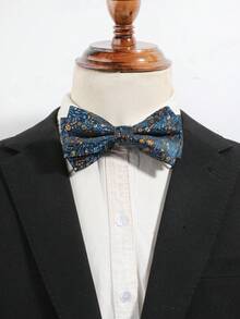1PC Men's Fashion Exquisite Floral Pattern Bow Tie, Comfortable & Versatile, Suitable For Daily Commute, Party, Matching - Multicolor - View 9