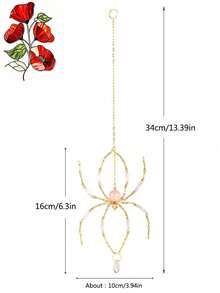 Handmade Beaded Spider Suncatcher, Pink Crystal Spider, Can Be Hung On Windows, Gardens, Suitable For Indoor And Outdoor Backyards, Ceilings And Room Home Decor, Halloween Gift - Multiple Styles - View 11