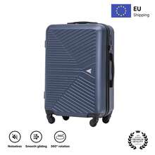 W WINGS Travel Suitcase Set 3 Pcs | Cabin, Medium And Large Hard Shell Luggage With TSA Lock, Telescopic Handle And Wheels - Navy Blue - View 12
