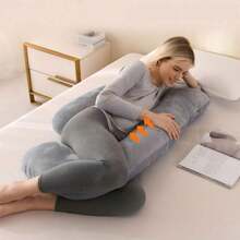 J-Shaped Full Body Pillow, Maternity Pillow, Full Body Pillow With Velvet Pillowcase, Full Body Pillow With Back, Leg And Abdominal Support - Throw Pillow - View 2