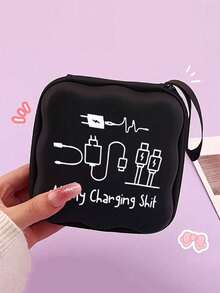 Tas Digital Persegi Portabel untuk Kamera CCD, Pengisi Daya, Earbud, Kartu Memori & Kabel. Kantong Perjalanan Ringkas dengan Motif Menarik untuk Melindungi Elektronik Kecil. Sempurna untuk Perjalanan, Liburan, Kantor & Penggunaan di Asrama. Hadiah Luar Biasa untuk Ulang Tahun, Paskah, dan Natal. - MultiWarna - View 13