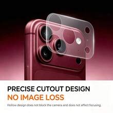 Compatible With Iphone 18 Pro/18 Pro Max, Matte Lens Base Sticker, Effective Anti-Slip, Invisible Protection, Soft PET Material Electrostatic Adsorption For Easy Application, Leaves No Residue. - Clear - View 3