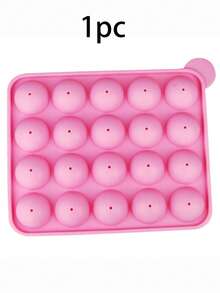 20-Cavity Silicone Lollipop Mold With 100 Sticks - Suitable For Chocolate, Candy And Cake Pops - Easy Release Baking Tool For Home And Restaurant Use - Multicolor - View 10