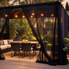 3x4 Meter Black Shade Net For Garden And Outdoor, Multipurpose Protection Net For Plants And Gazebos, Breathable Plastic Mesh Fabric For DIY - A - View 4