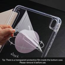 DANYCASE Y-Fold 保護殼,高透明壓克力材質,相容於 iPad (A16) 11代 11吋、10代 10.9吋、Air 8 (M4) 11吋 2026、7代、8代、9代 10.2吋、Pro 11 2020-2022、Air 7/6 (M3/M2) 11吋 - 煙火蘋果 - 查看 8