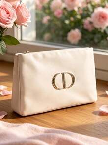 Dior This Pink Makeup Bag Is A Stylish And Versatile Handbag With A Large Capacity, Capable Of Storing Cosmetics And Lipsticks. It Features A Metal Zipper With Exquisite Details And Easy Opening And Closing. - Pink - View 1