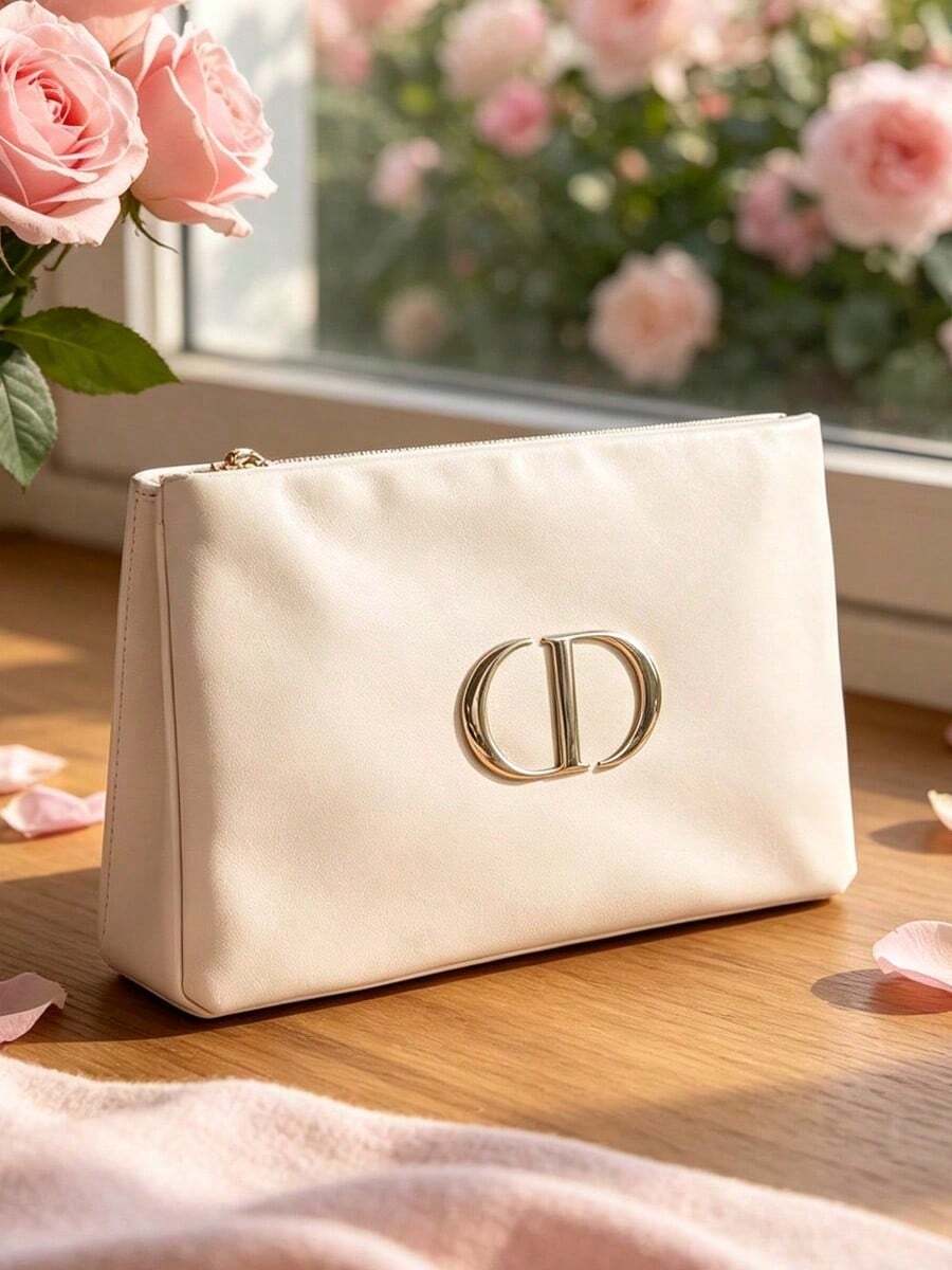 Dior This Pink Makeup Bag Is A Stylish And Versatile Handbag With A Large Capacity, Capable Of Storing Cosmetics And Lipsticks. It Features A Metal Zipper With Exquisite Details And Easy Opening And Closing. - Pink - View 1