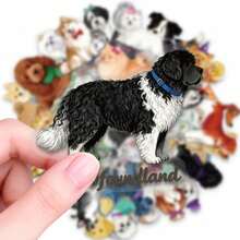 50pcs Cute Cartoon Puppy PET Stickers, Suitable For Decorating Journals, Phone Cases, Notebooks, Tablets, Skateboards, Guitars, Party Packaging, Water Bottles And Luggage - Multicolor - View 4