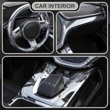 High Gloss Mirror Silver Car Wrap/11.81 X 25.59 Inches/Bubble-Free Self-Adhesive Personalized/Premium Mirror Sticker/Car Interior And Exterior Decoration/Suitable For Cars, Motorcycles And RVs/High-End Texture/Durable - Silver Car Wrap - View 7