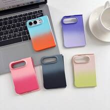 1pc Foldable Phone Case For Boys And Girls, Protective Cover, Smart Phone Case, Fashionable Phone Sleeve, Apple Phone Case, Foldable, Magnetic, Skin-Feel, Gradient, Popular, Fashion, Compatible With Apple Duo - Multicolor - View 7