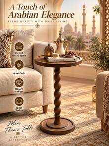 Portable Outdoor Garden Balcony Table, Coffee Table, Small Round Table Suitable For Living Room, Sofa Area, Bedroom And Other Spaces, Can Be Used As Decorative Storage Rack Or Candle Holder Small Table - Multicolor - View 1