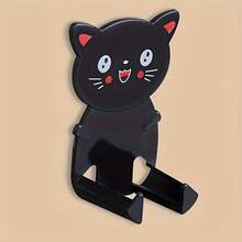 5pcs No-Drill Power Socket Hooks, Cartoon Cat Strong Adhesive Hooks, Kitchen Cat Sticky Hooks, Multi-Function Hooks - Multicolor - View 6
